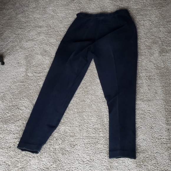 GAP navy blue narrow wale tapered pants - Picture 2 of 4